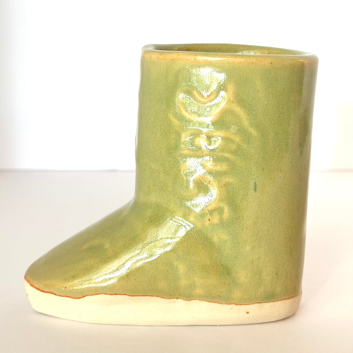 Pair Mini Cowboy Boot Vases