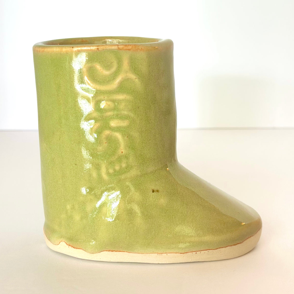 Pair Mini Cowboy Boot Vases
