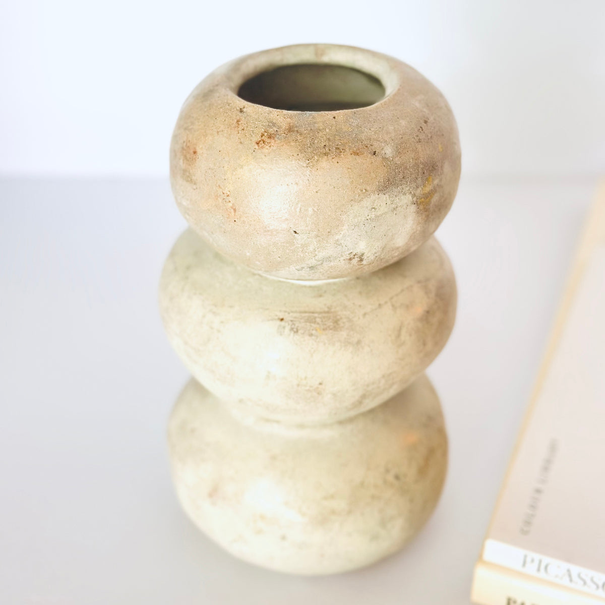 Triple Cream Vase