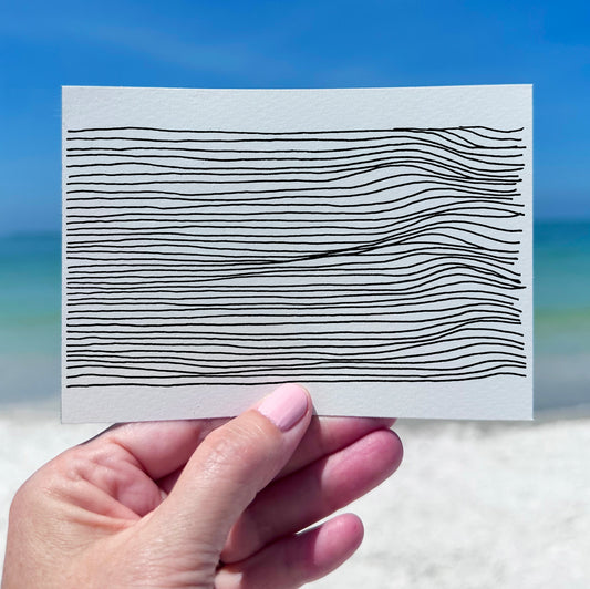 Wave Study Rolling In Flat