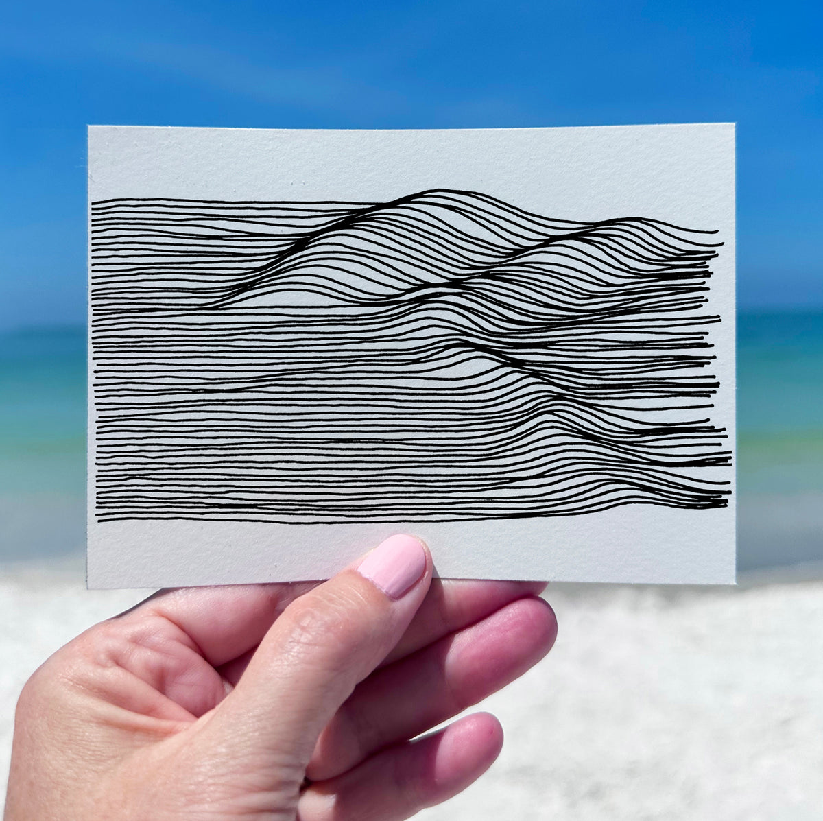 Wave Study Rolling In Surf